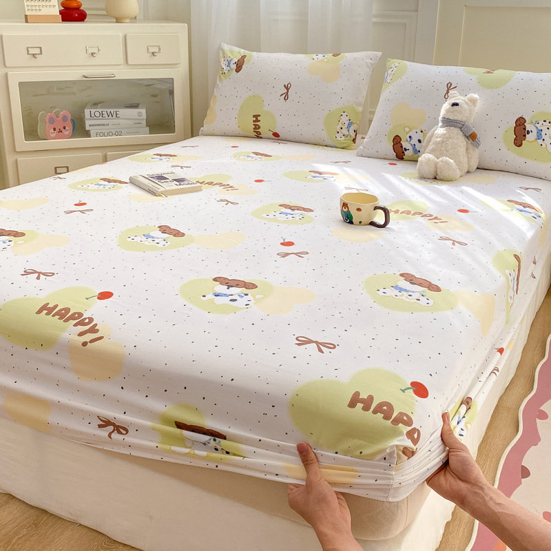Madre y bebé dormir desnudo clase A cama de una sola pieza cama de algodón puro cubierta de cama de algodón lavado con agua cama de algodón cama de tres piezas