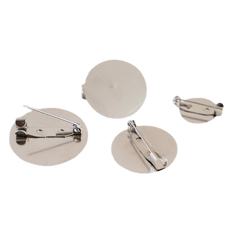 Металлическая плоская пленка булавка брошь значок корсаж диск база самодельные поделки ювелирные аксессуары ручной работы