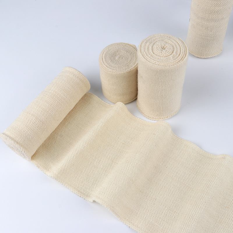 Venta caliente de fábrica vendaje elástico liso spandex vendaje elástico blanco natural 80g/metro cuadrado entrenamiento deportivo cinturón de unión