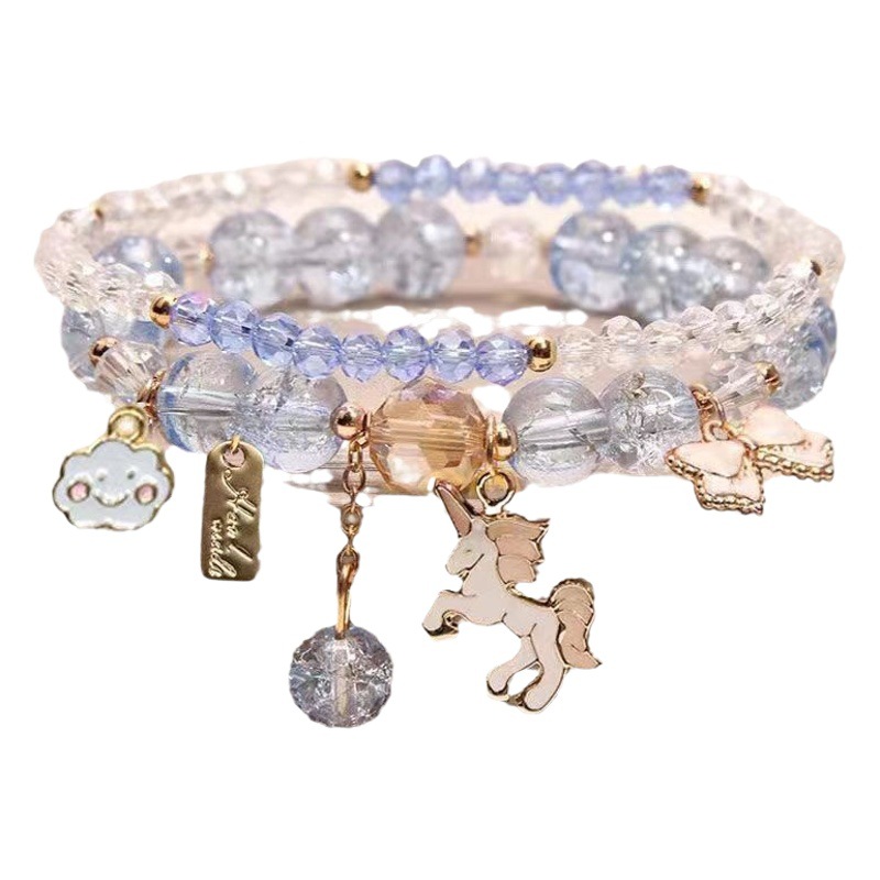 Children's Bracelets, Girls' Hand Accessories, Cartoon Bracelets, Beaded Crystals, Cute Student Bracelets, Best Friends, Girls' Stacking Bracelets
