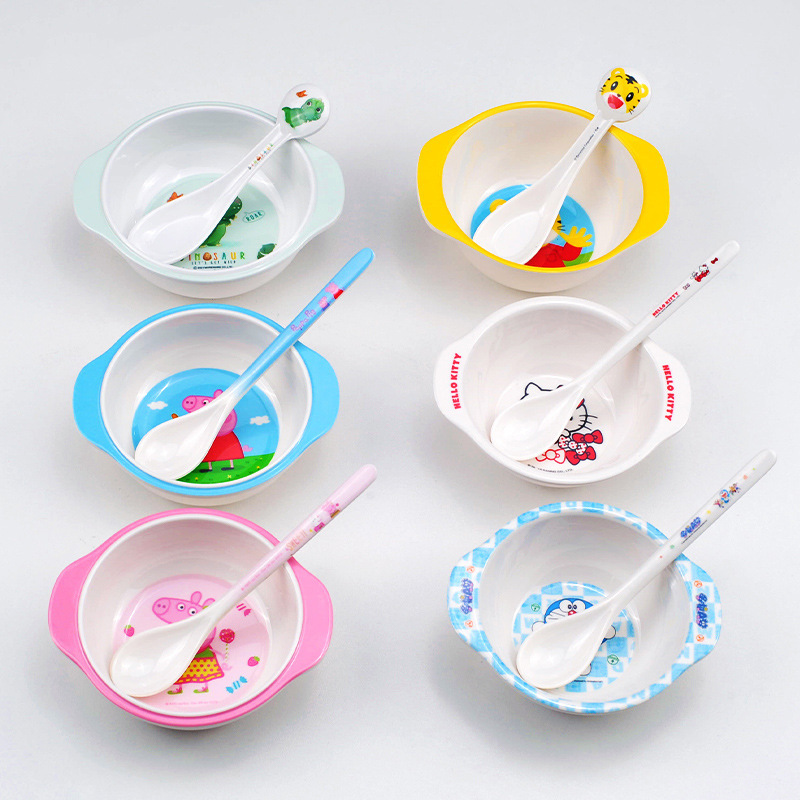 Wuhe Baby Bowl Food-Grade Infant Special Food Supplement Bowl Set Eating Rice Cereal Rice Noodle Bowl Kidsren's Rice Bowl Tableware Wuhe Baby Bowl Food-Grade Infant Special Food Supplement Bowl Set Eating Rice Cereal Rice Noodle Bowl Kidsren's Rice Bowl Tableware