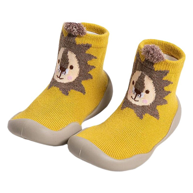 Детские пинетки для первых шагов, домашние нескользящие туфли на мягкой подошве для детей 0-3 лет, носки, которые не спадают до того, как начать ходьбу, хит продаж для международного рынка