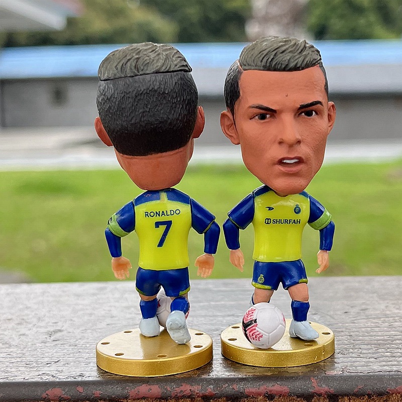 Jugador estrella Benzemahaland Vinicius C Ronaldo Messi Naymar Doll Mbappé Doll
