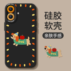 ブラックダックスフント Apple 16promax 携帯電話ケース 15pro シリコーン 14plus ソフトシェル 13 漫画 12 オールインクルーシブ 11