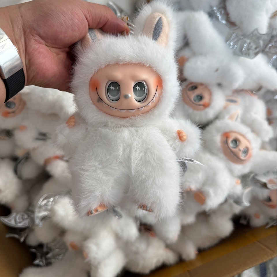 Angelino Jefe ZIMOMO LABU TABLABU Serie de adornos muñecas de peluche colgantes de llaves