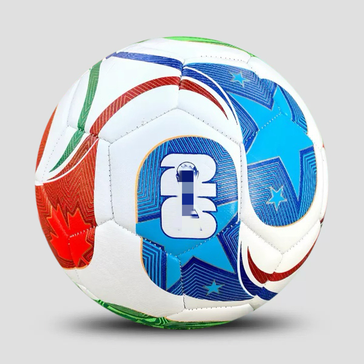 2026 Copa del Mundo de fútbol 5 máquina de coser pegado en caliente unidireccional pelota de entrenamiento suave lote de desgaste