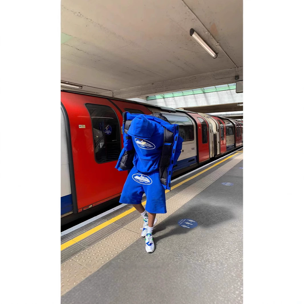 DRILL стиль американский уличный хип-хоп трикотажные шорты мужской прилив бренда летом свободные высокие уличные пятиконечные брюки