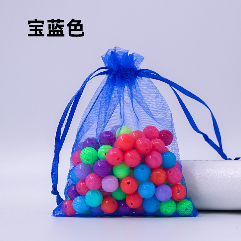透明白色巾着袋糸袋通気性ジュエリーギフト収納包装袋化粧品包装網糸袋卸売り|undefined