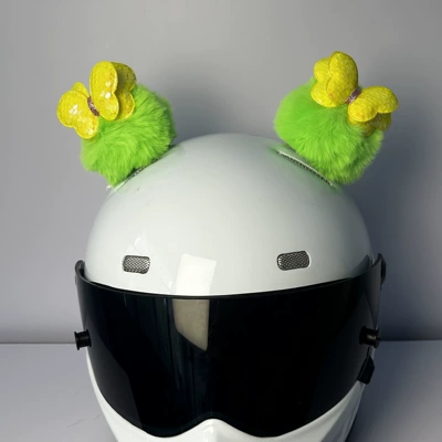 Helmets, and Delivery Accessories — Motosiklet dəbilqələri - yellow-green
