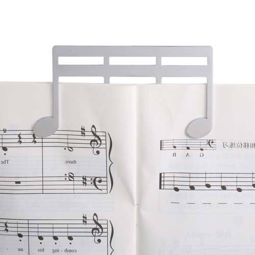 Wholesale multi-color guitar note sheet music clip, metal musical instrument accessories music sheet music clip, music piano sheet music clip