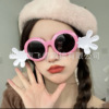 Cute creative glasses, trend decorations suitable for photo sessions