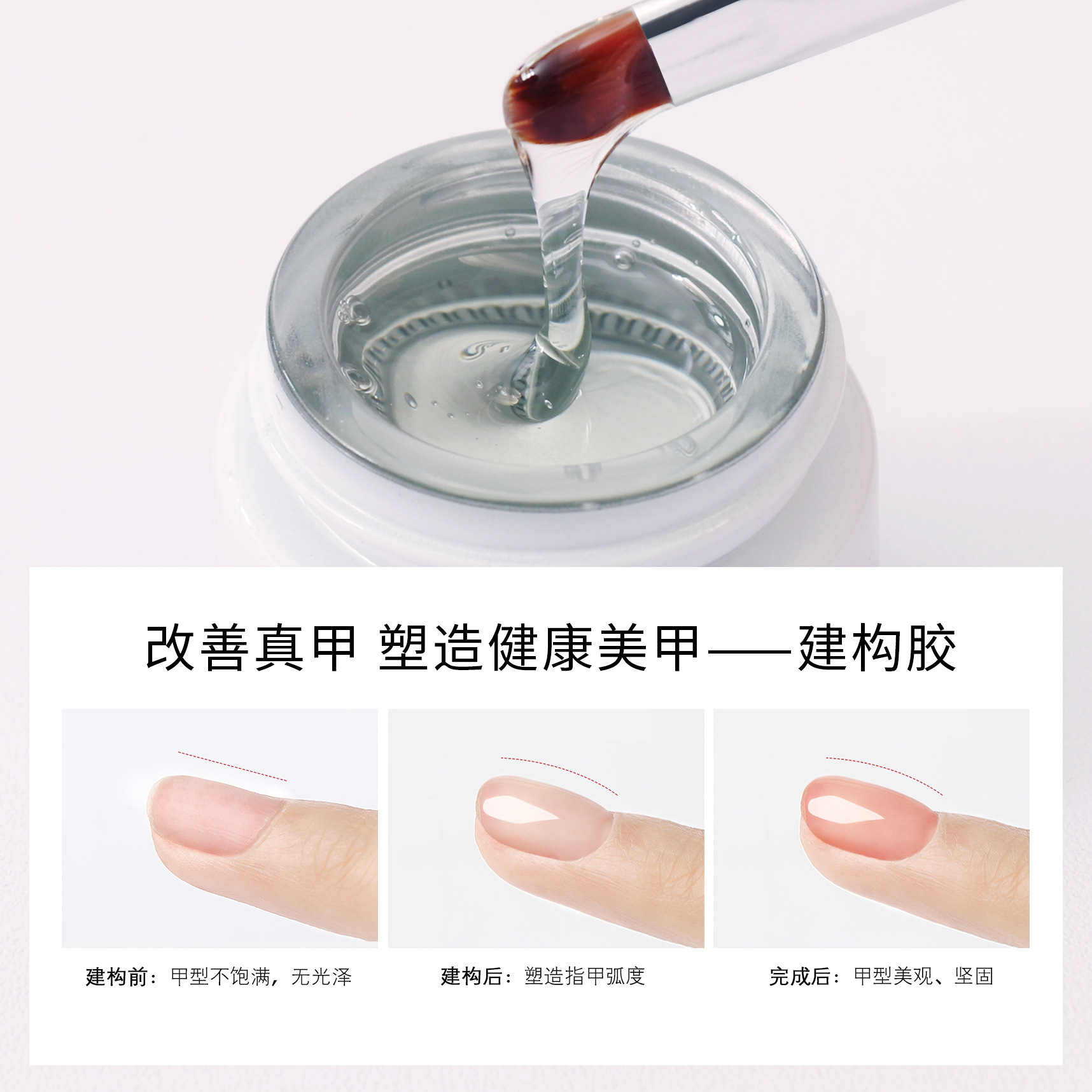 Newly upgraded white bottle versatile mixing and glue nail art…