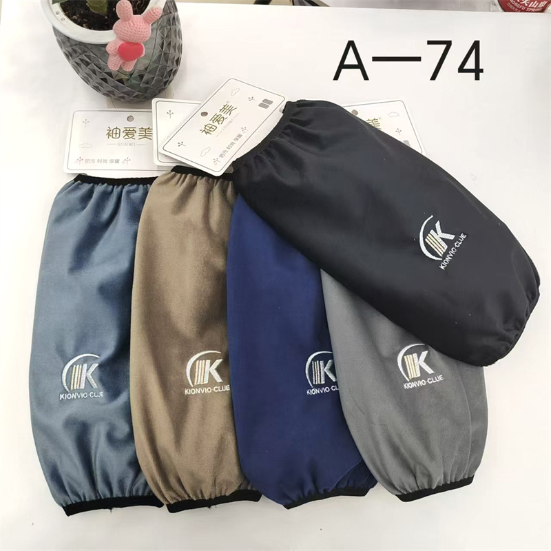 Franela impermeable bordada cocina del bebé de los hombres de las mujeres largo oversleeve mangas de la mano de los niños al por mayor estudiante Otoño e Invierno