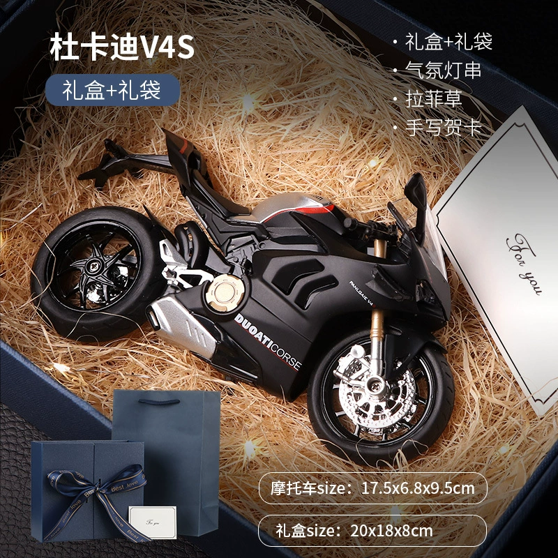 Kawasaki, металлический реалистичный мотоцикл, модель автомобиля, минифигурка, подарок на день рождения