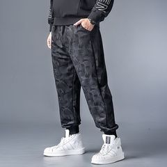 春の夏の大きいサイズの男性のズボンのカジュアルな足首のズボンの男性の夏の男性のスポーツのズボンの労働保険のズボンの男性のひものスポーツのズボン