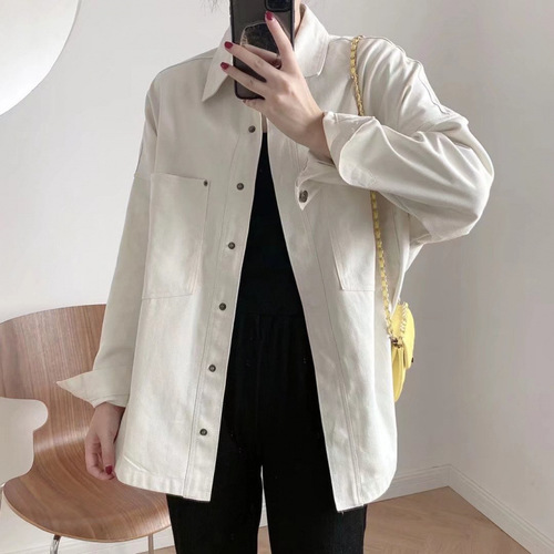Autumn European and American Women's Urban Casual Washed Denim Jacket Outerwear w015 21