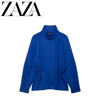 ZAZA 自制欧美风 批发女装 时尚百搭气质休闲褶皱科技外套4813822