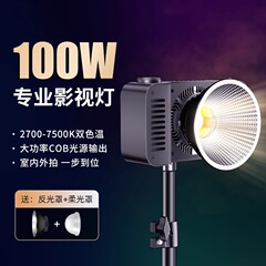 100Wハイパワー撮影ランプ屋外携帯型補助ランプを持って生放送します。