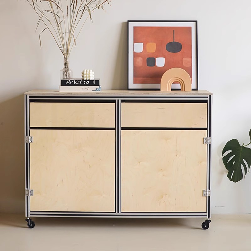 Gabinete lateral minimalista italiano, gabinete de almacenamiento de tablero marino medieval, gabinete de almacenamiento, gabinete de porche, gabinete lateral, gabinete de oficina, extraíble