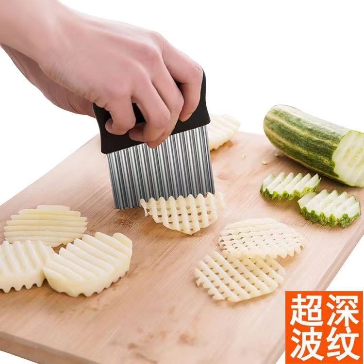 野菜カッター、ジャガイモカッター、フライドポテト、キッチン用品、薄切りジャガイモ、ステンレス製フルーツナイフ、キッチン用品卸売|undefined
