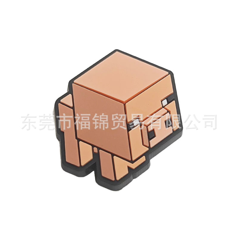 Nuevos zapatos con agujeros, accesorios, zapatos de bricolaje, flores, zapatos de PVC, hebillas, decoración, jardín, agujeros, lindos accesorios de dibujos animados, Minecraft