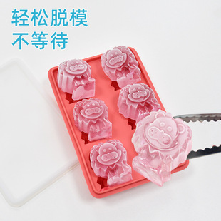 Ice Tray Silicone Biscuit Chocolate DIY Baking Donut Cake Digital Stereo Waffle Heart Round Set Mold