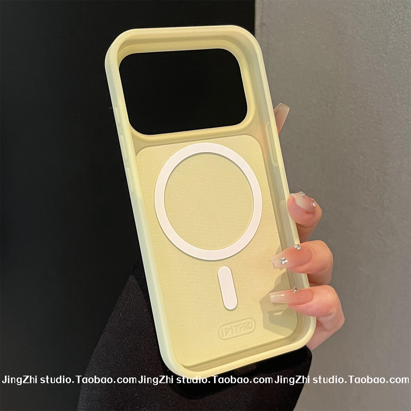 Aplicable para iPhone17promax caso de teléfono celular gelatina líquida silicona absorción de silicona 15 cubierta 16