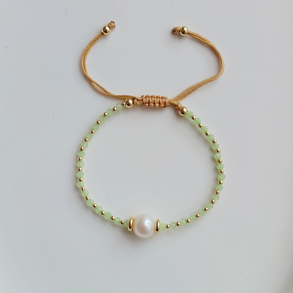 Daily Occasion Beaded, Mixed materials Material Round Pattern Fashion Round Beaded Mixed Materials Wholesale Bracelets