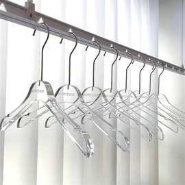 服装店专用衣架亚克力透明水晶防滑衣撑衣挂儿童男女装店裤架批发