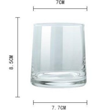 Taza trapezoidal transparente