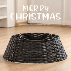 クリスマスツリー装飾ベースクリスマスツリーバスケット木のスカートとフェンスクリスマス装飾品家庭用シーンの配置
