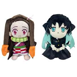 跨境清仓Demon Slayer Tokitou Muichiro Plush鬼灭之刃玩偶公仔