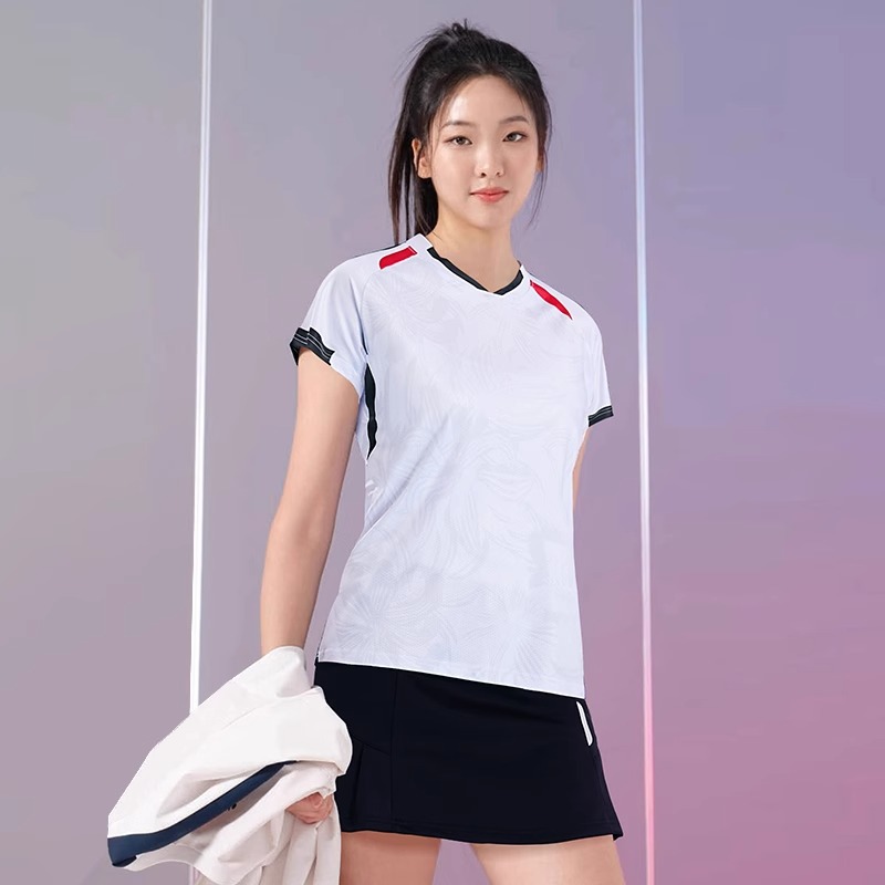 New Badminton Clothing Women's Sports Suit Summer Quick-Drying Men's Training Competition Table Tennis Jersey Customization