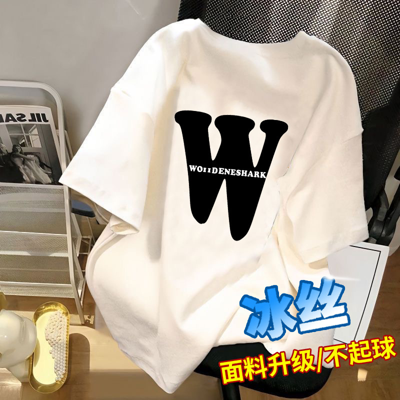 2026 Popular Cartoon Short-Sleeve T-Shirts for Men and Women, National Trend Design with Printed Patterns, Couple's Summer Loose Tops, T-Shirts for Women