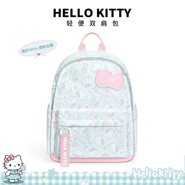 Hellokitty Backpack for Commuting and Travel, Lightweight for Girls, Middle and High School Students, College Students, Ins Niche Korean Style