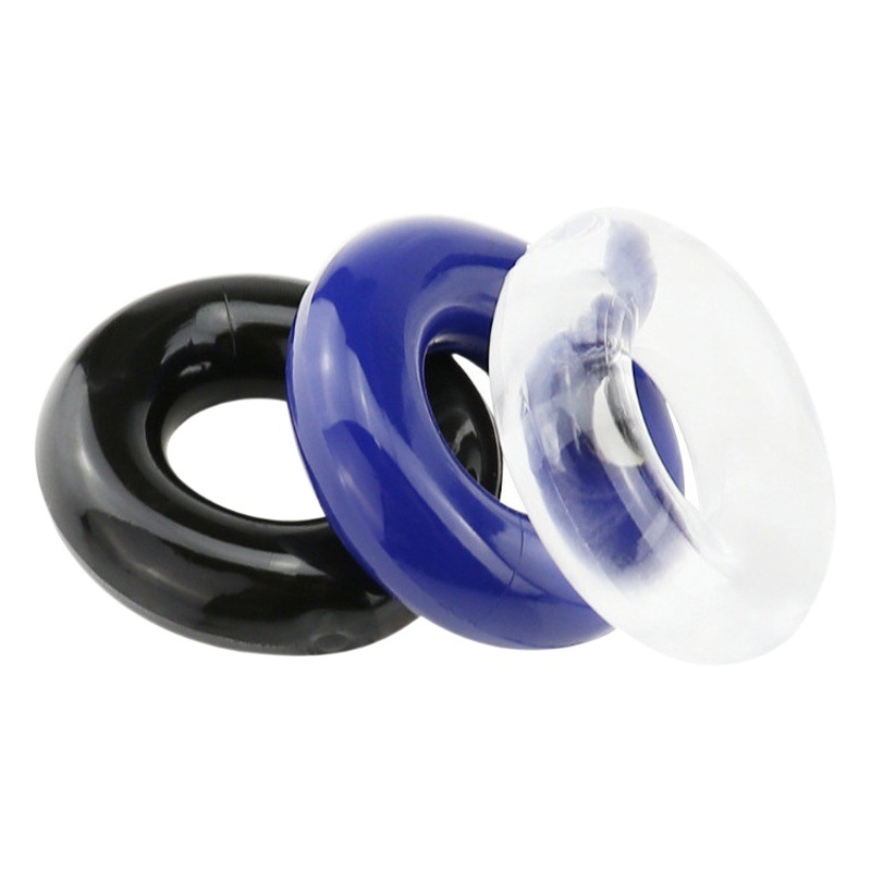 Yifeng sperm lock ring men's three-color ring with beads transparent penis ring aluminum foil pack adult sex toys wholesale