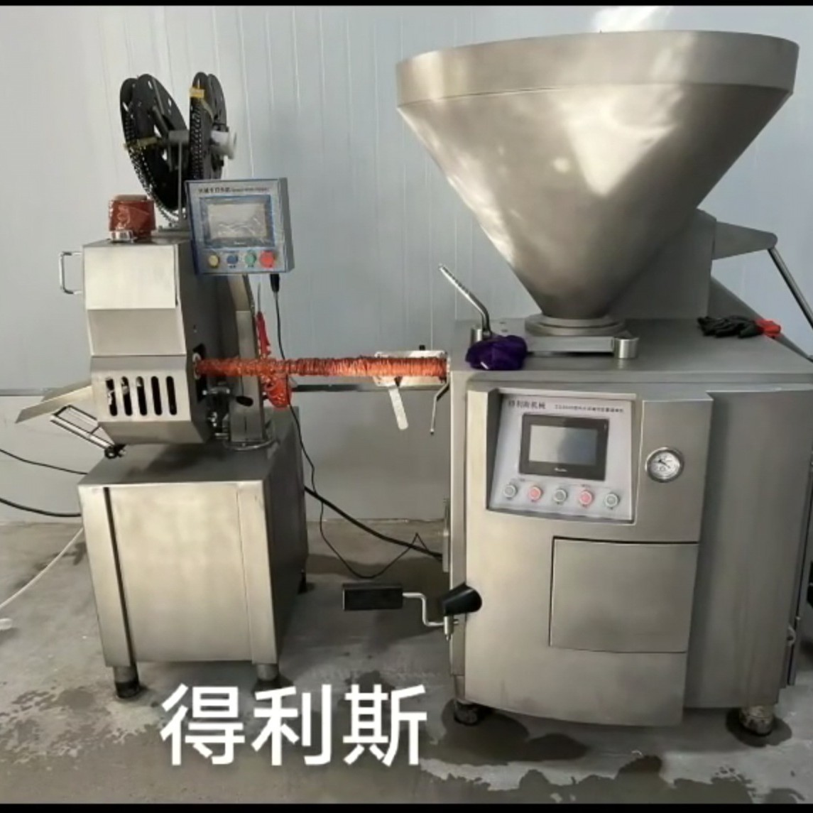 得利斯机械 全自动真空定量灌肠机 肠类产品加工设备