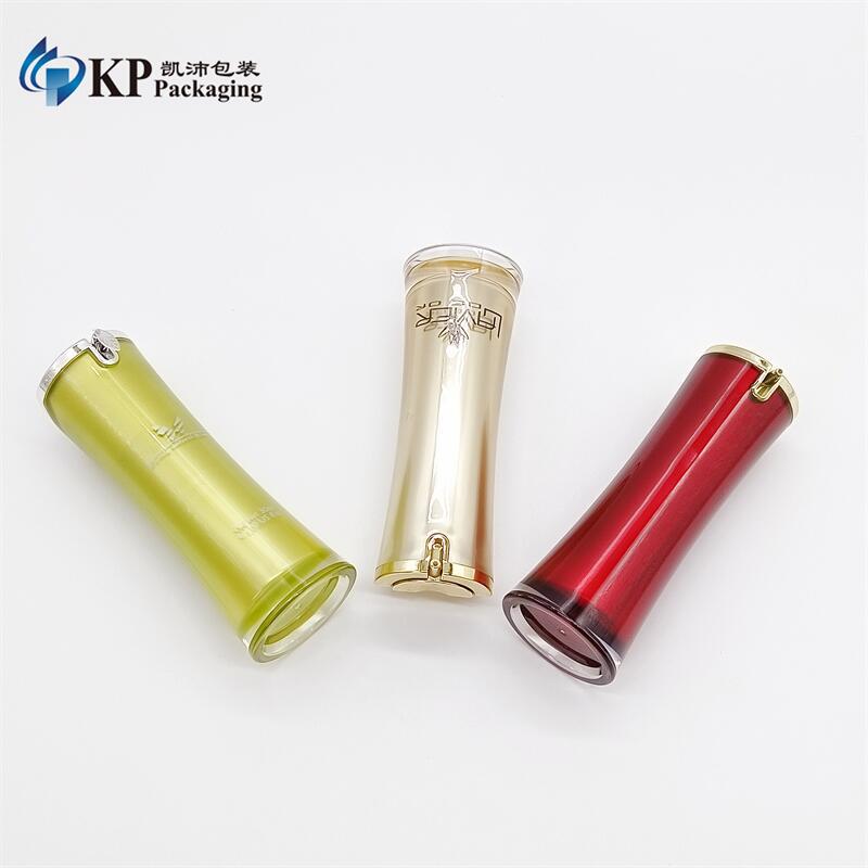 厂家供应15ml 腰圆亚克力乳液瓶 紧致精华液瓶 美白精华瓶