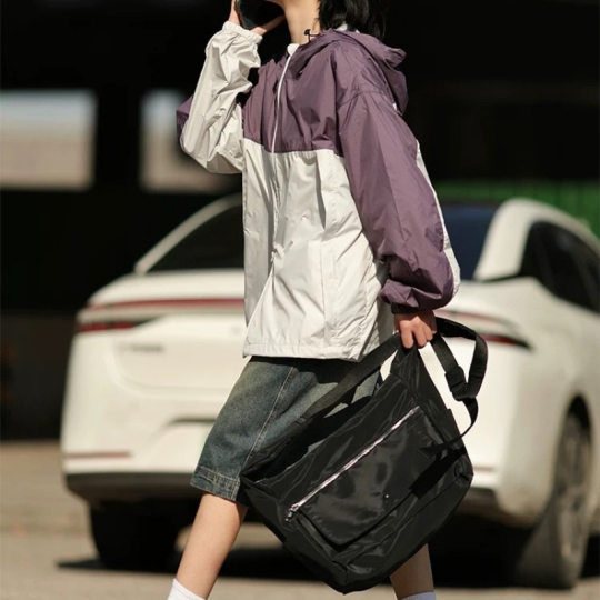 Sun Protection Men's and Women's Summer Thin Ice Silk Breathable Skin Outdoor Jacket Lightweight Couple Contrasting Color Uv Hooded
