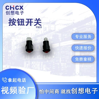 创想/CHCX厂家供应DS-PB09T两脚自复位按钮开关