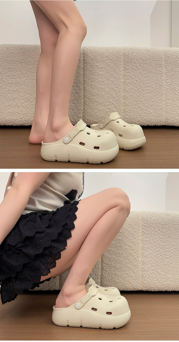 Women's Thick-soled Clogs Garden Slippers Non-slip Sandals_voghion.com