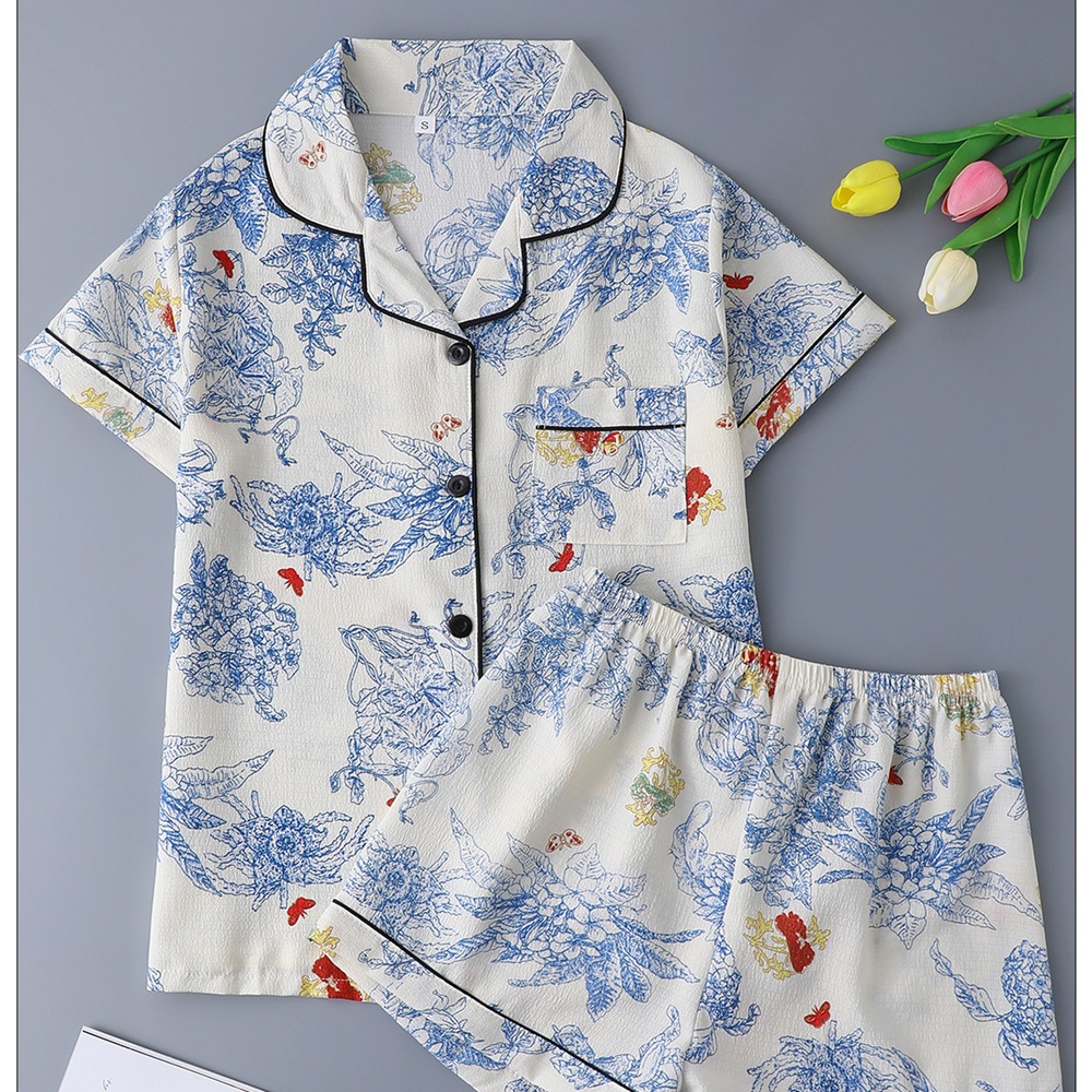 ZF-구름 짧은 회전-파란색과 흰색 도자기