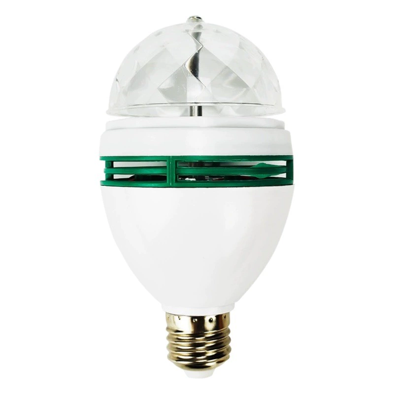 Трансграничный RGB Хрустальный волшебный шар красочный вращающийся домашний сценический свет украшение интерьера светодиодный свет E27 винт красочный свет