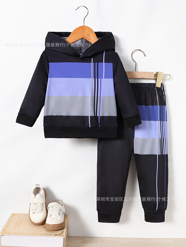 Boys' warm hoodie set, children's autumn sports set 男童卫衣|undefined