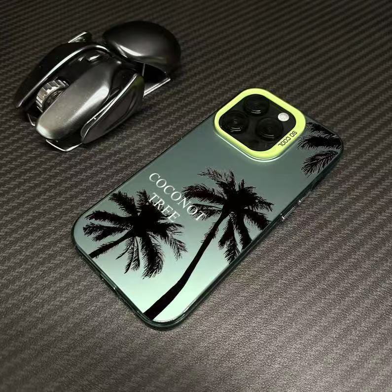 Coco simple para Apple 16Promax Funda para teléfono móvil Carcasa de gas personalizada iPhone15/14/13 Texto 12