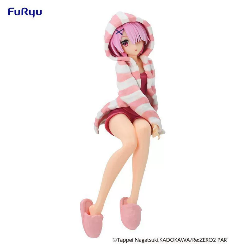 Фигурки Re:Zero — Рам и Рем «домашняя» с чашей лапши, 15 см и 7 см