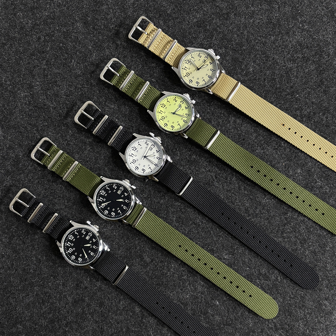 Fashionable woven quartz watches