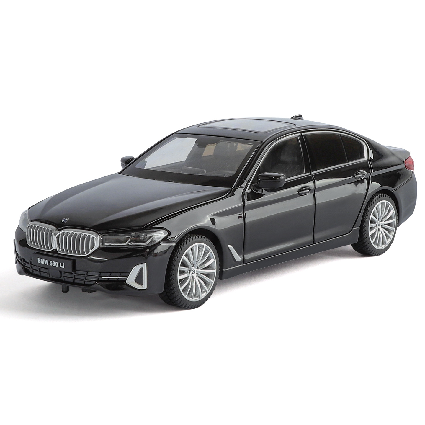 Auténtico autorizado 1: 24 BMW530li modelo de automóvil de aleación sonido óptico novio regalo de automóvil 4s regalo de tienda