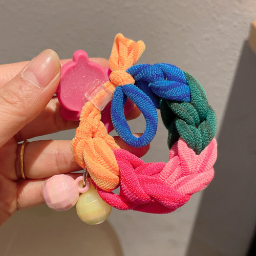 South Korea's Dongdaemun Cartoon Large Intestine Hair Tie Women's High Elasticity Durable Rubber Band Does Not Hurt Hair Internet Celebrity Hair Tie