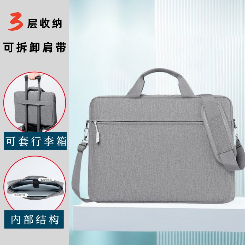 Bolsa de computadora de gran capacidad 16 pulgadas bolsas de mano bolsas de hombro engrosadas portátiles de 16 pulgadas para hombres y mujeres de negocios